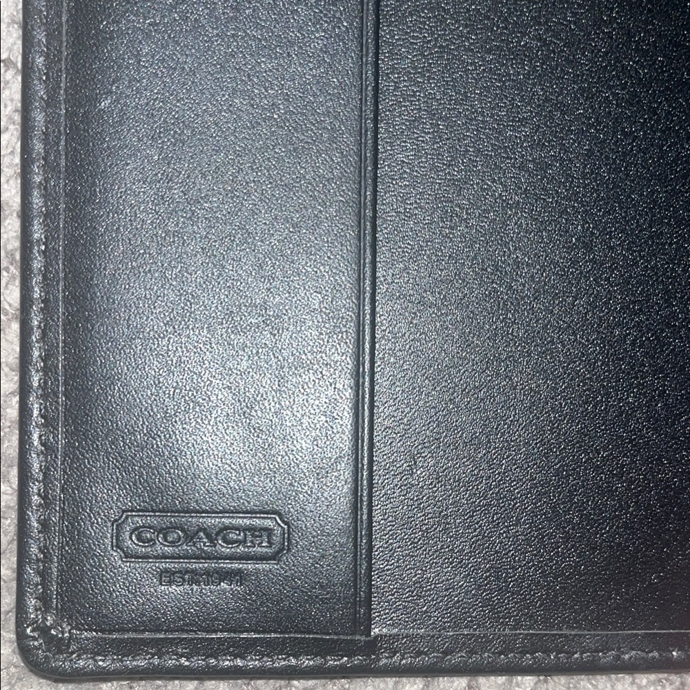 Coach Monogram Black and Gray Passport Holder - Picture 3 of 4